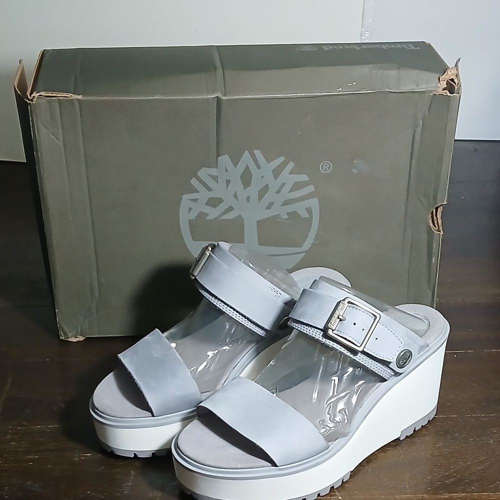 Timberland Women's Gray Platform Sandals
